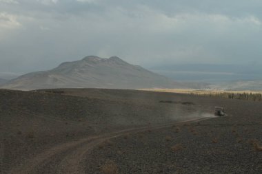 Arjantin Puna 'nın inanılmaz volkanik ve çöl manzarası