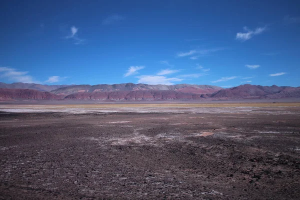 Niesamowity Wulkaniczny Pustynny Krajobraz Argentyńskiej Puny — Zdjęcie stockowe