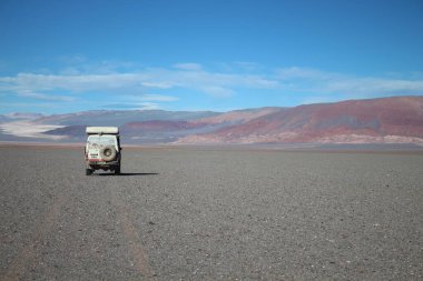 Arjantin Puna 'nın inanılmaz volkanik ve çöl manzarası