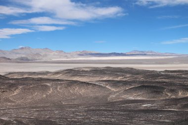 Arjantin Puna 'nın inanılmaz volkanik ve çöl manzarası