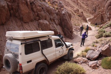 Incredible volcanic and desert landscape of the Argentine Puna