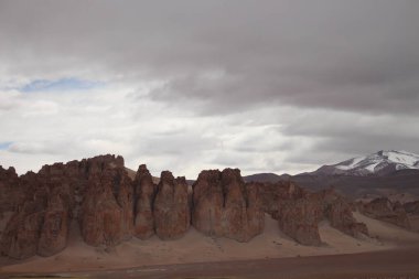 Arjantin Puna 'nın inanılmaz volkanik ve çöl manzarası