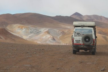 Arjantin Puna 'nın inanılmaz volkanik ve çöl manzarası