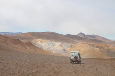 Arjantin Puna 'nın inanılmaz volkanik ve çöl manzarası
