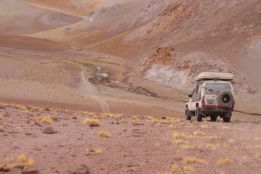 Arjantin Puna 'nın inanılmaz volkanik ve çöl manzarası