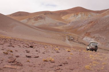 Arjantin Puna 'nın inanılmaz volkanik ve çöl manzarası