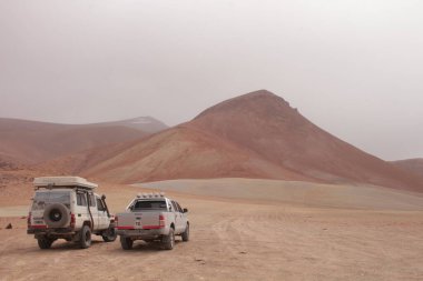 Incredible volcanic and desert landscape of the Argentine Puna