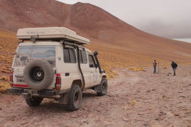 Arjantin Puna 'nın inanılmaz volkanik ve çöl manzarası