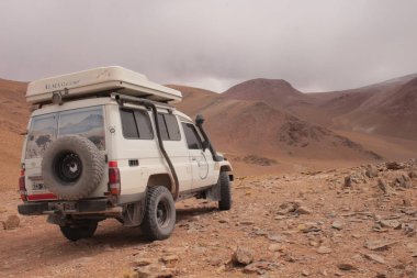 Arjantin Puna 'nın inanılmaz volkanik ve çöl manzarası