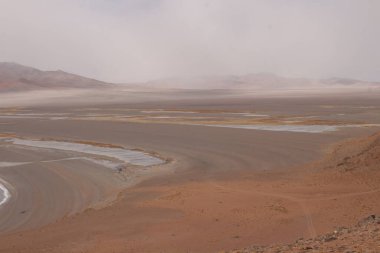Arjantin Puna 'nın inanılmaz volkanik ve çöl manzarası