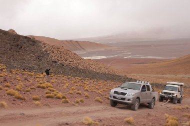 Arjantin Puna 'nın inanılmaz volkanik ve çöl manzarası