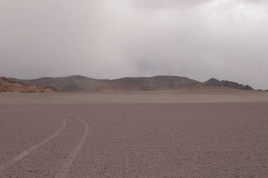 Arjantin 'in kuzeybatısındaki çöl manzarası