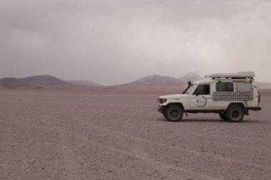 Arjantin 'in kuzeybatısındaki çöl manzarası