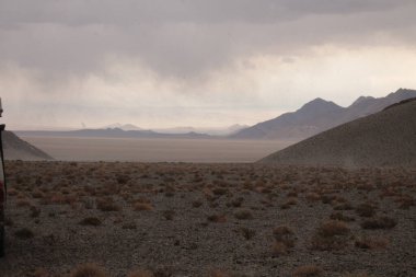 Arjantin 'in kuzeybatısındaki çöl manzarası