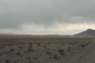 Arjantin 'in kuzeybatısındaki çöl manzarası