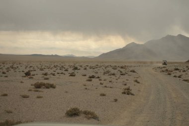 Arjantin 'in kuzeybatısındaki çöl manzarası