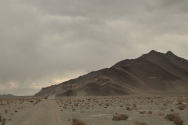 Arjantin 'in kuzeybatısındaki çöl manzarası