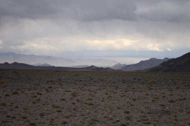 Arjantin 'in kuzeybatısındaki çöl manzarası