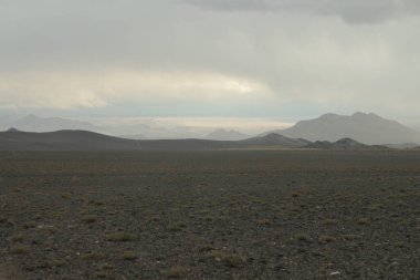 Arjantin 'in kuzeybatısındaki çöl manzarası