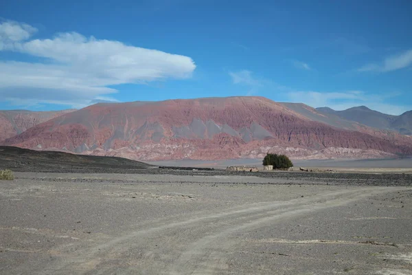 Unglaubliche Vulkan Und Wüstenlandschaft Der Argentinischen Puna — Stockfoto