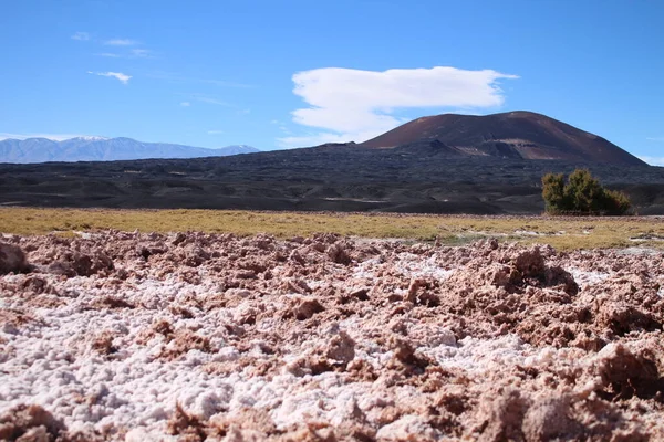 Incredible volcanic and desert landscape of the Argentine Puna