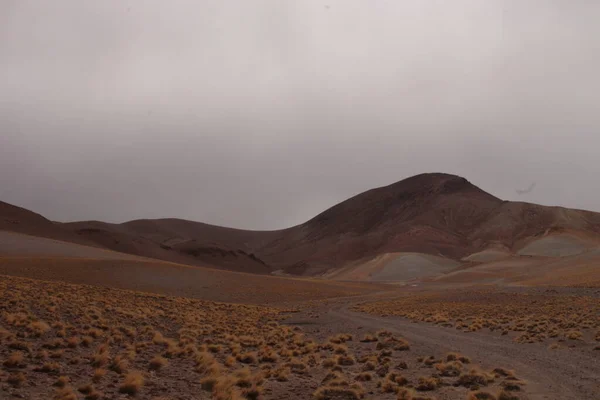 Unglaubliche Vulkan Und Wüstenlandschaft Der Argentinischen Puna — Stockfoto