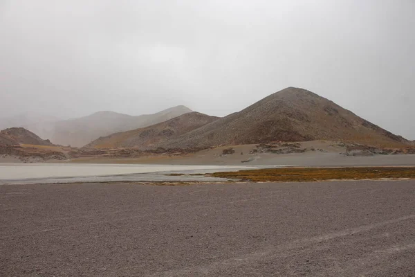Arjantin 'in kuzeybatısındaki çöl manzarası