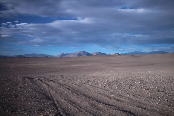 Incredible Volcanic Desert Landscape Argentine Puna Stock Picture