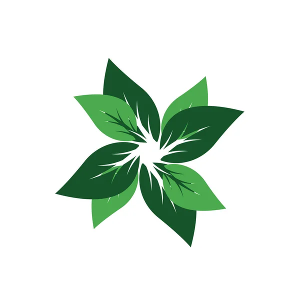 Frischer Grüner Baum Und Pflanzen Ikone Vorlage Design Moderne Grüne — Stockvektor