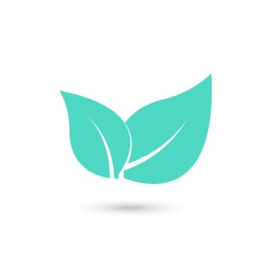 Yeşil yaprak vektörü tohumu, mikro yeşil tohum ikonu tasarımı ve taze yeşil bebek sebze tohumu yalıtılmış madde.