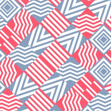 Soyut arkaplan şablonu ve modern geometrik şekiller için tasarlanmış pembe ve gri geometrik şekiller iş ve teknoloji elemanları tarzı için tekstil tasarımları