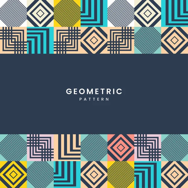 Fond Abstrait Géométrique Moderne Avec Texte Texture Géométrique Aux Formes — Image vectorielle