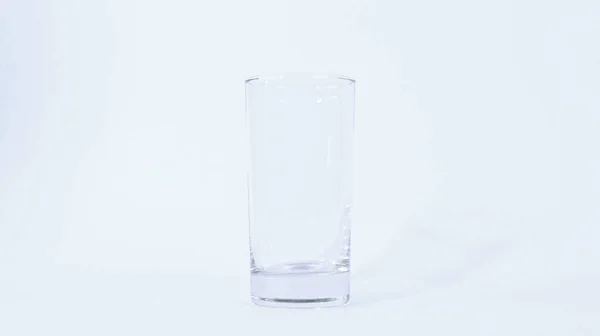 Empty Glass Isolated White Background — Stock Photo, Image