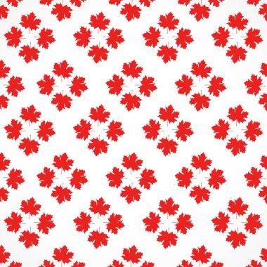 Beyaz arkaplanda kırmızı akçaağaç yaprakları var. Akçaağaç konseptinin sonbahar yaprağındaki doku şablonu mevsimsel bir tema tasarımı olarak