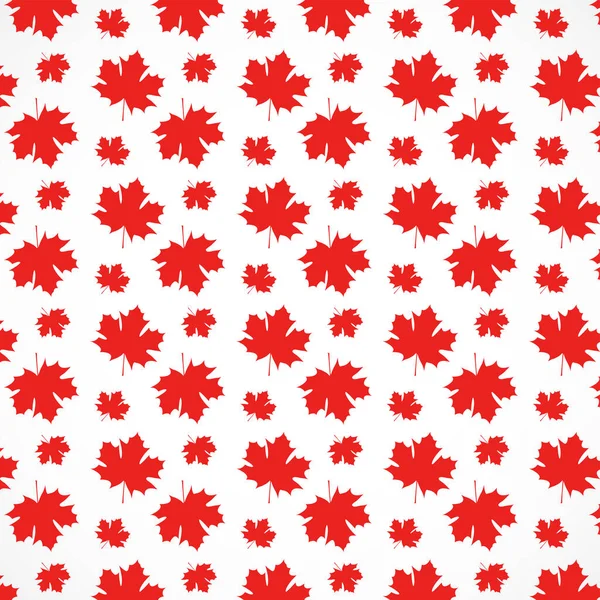 Feuilles Érable Rouge Motifs Sur Fond Blanc Texture Design Autumn — Image vectorielle