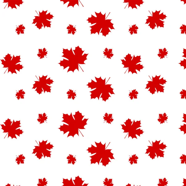 Texture Des Feuilles Érable Rouge Sur Fond Blanc Modèles Modèle — Image vectorielle