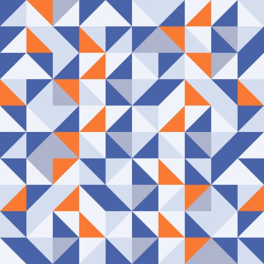 Modern Geometrik Soyut Mozaik desen ve dolambaçlı tekstil şablonu şekilleri ve soyut elementler çizimleri nesneler, duvar kağıtlarında kullanılan geometrik desen, poster, harita, vektör, illüstrasyon