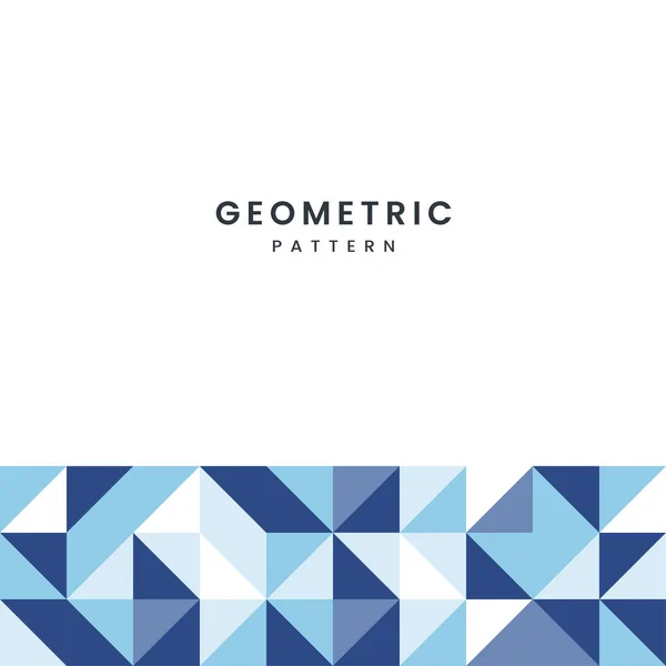 Minimale Geometrische Mosaik Texturen Design Auf Blauem Gewirr Formen Hintergrund — Stockvektor