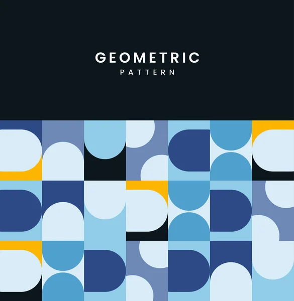 Modernas Formas Geométricas Hechas Para Patrones Texturas Azul Blanco Formas — Vector de stock