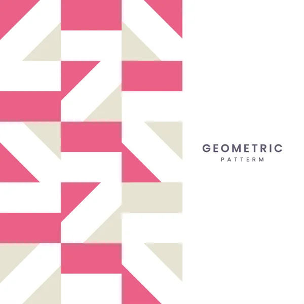 Moderne Geometrische Abstrakte Vektorform Mit Textgestaltung Auf Farbenfroher Geometrischer Texturkomposition — Stockvektor