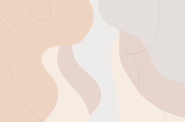 Pastel, soyut şekilli soyut şablonlar, birbirleri üzerinde pastel renkler, vektör ve illüstrasyon tasarımı ile soyut şablonlar çizer