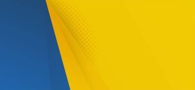 Trendy Abstract background design in vector. Yellow and blue hipster futuristic graphic. with Yellow background used in texture design, bright poster, banner yellow and blue background Vector illustration