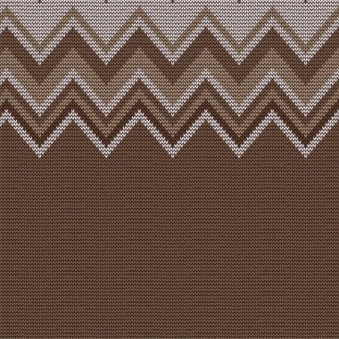 Traditional hand made style of sweater textile knitted styles. and knitted chevron texture in soft color for scarf, hat, mittens, skirt, sweater textile design