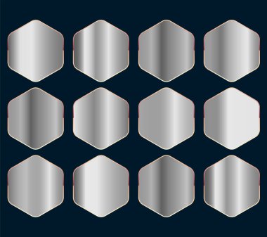 Yaratıcı arkaplan tasarımı, vektör ve illüstrasyon için kolleksiyon gradyanı gri renk örneği