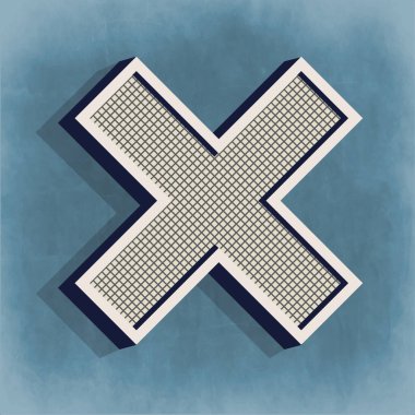 Matematiksel Sembolü Çoğalt - Vektör Tasarımı