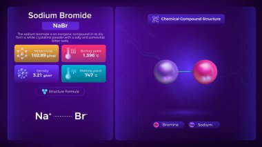Magnezyum Sülfat Özellikleri ve Kimyasal Bileşik Yapısı - Vektör Tasarımı 