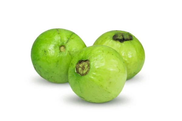 Guava Frukter Isolerad Vit Bakgrund — Stockfoto