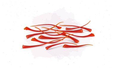 Kurutulmuş bir Saffron vektör illüstrasyonuName