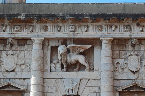 Zadar Croatie Septembre 2016 Bas Relief Lion Saint Marc Dessus — Photo