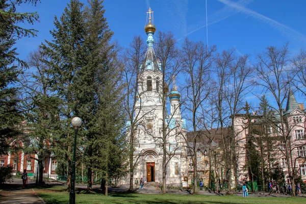 Karlovy Vary Chez Abril 2012 Esta Igreja Ortodoxa São Pedro — Fotografia de Stock